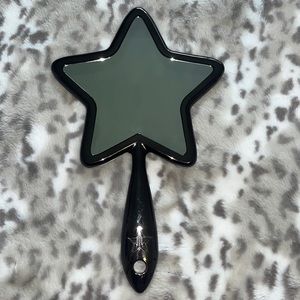 Jeffree Star metallic dark grey hand mirror